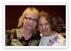 Photo of Tri-County Board Member Judith Barnard (left) with Sue Mahoney