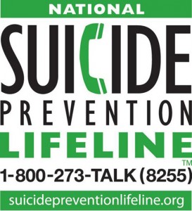 Suicide Prevention Lifeline 1-800-273-TALK (8255)