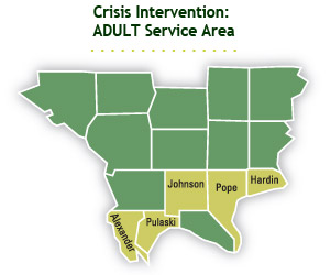 Adult Crisis Service Area Map